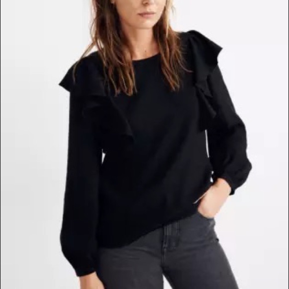 Madewell Ruffle-Front Top
